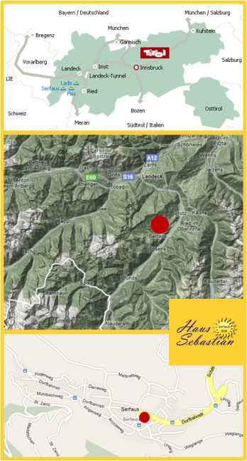 anreise sebastian serfaus ferienwohnungen